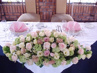 テーブル花